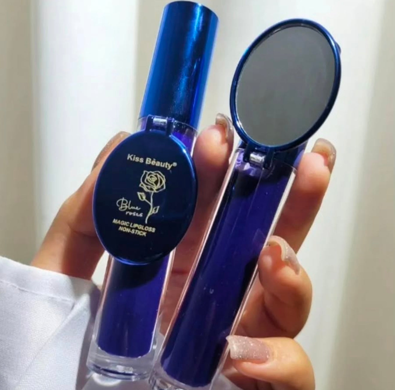 Kiss Beauty Magic Lip Gloss Blue Roses