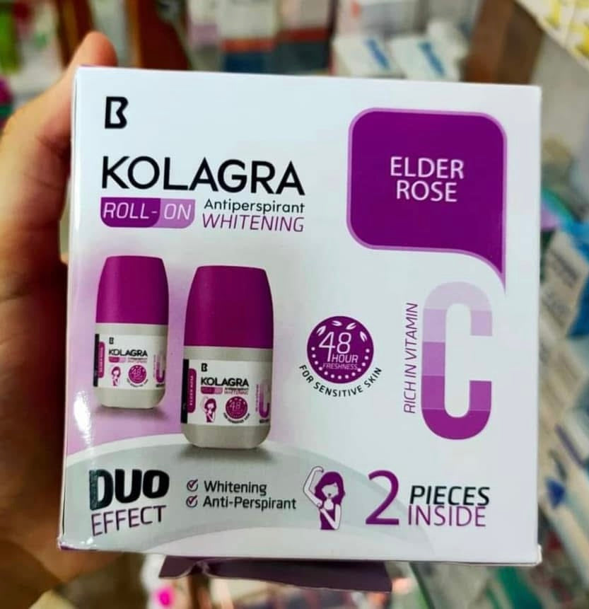 Kolagra Deodorant Roll on (Elder Rose)