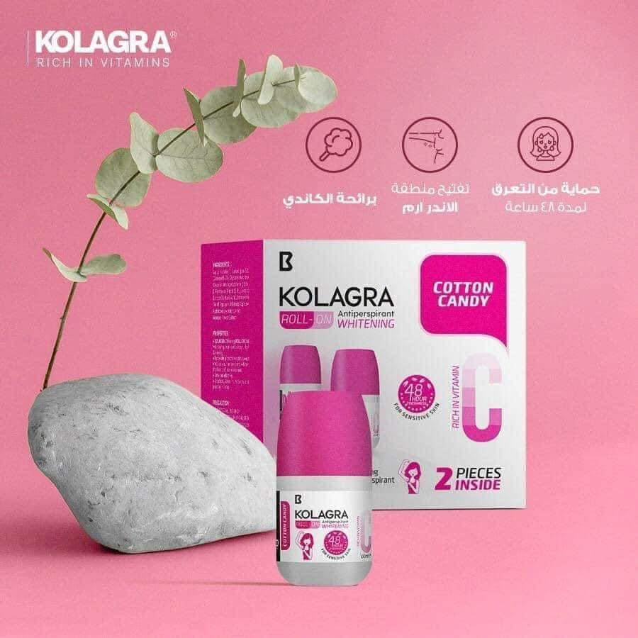 Kolagra Deodorant Roll on (Cotton Candy)