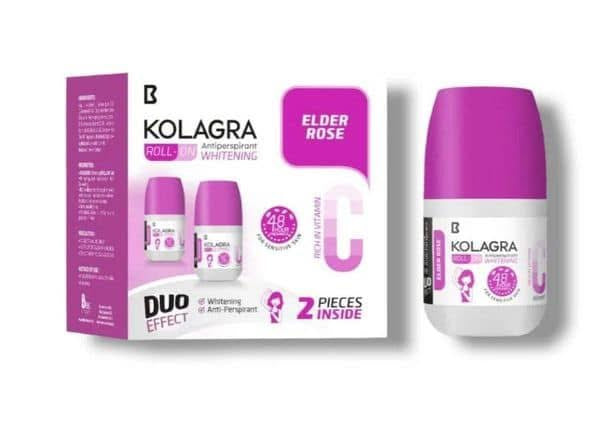 Kolagra Deodorant Roll on (Elder Rose)