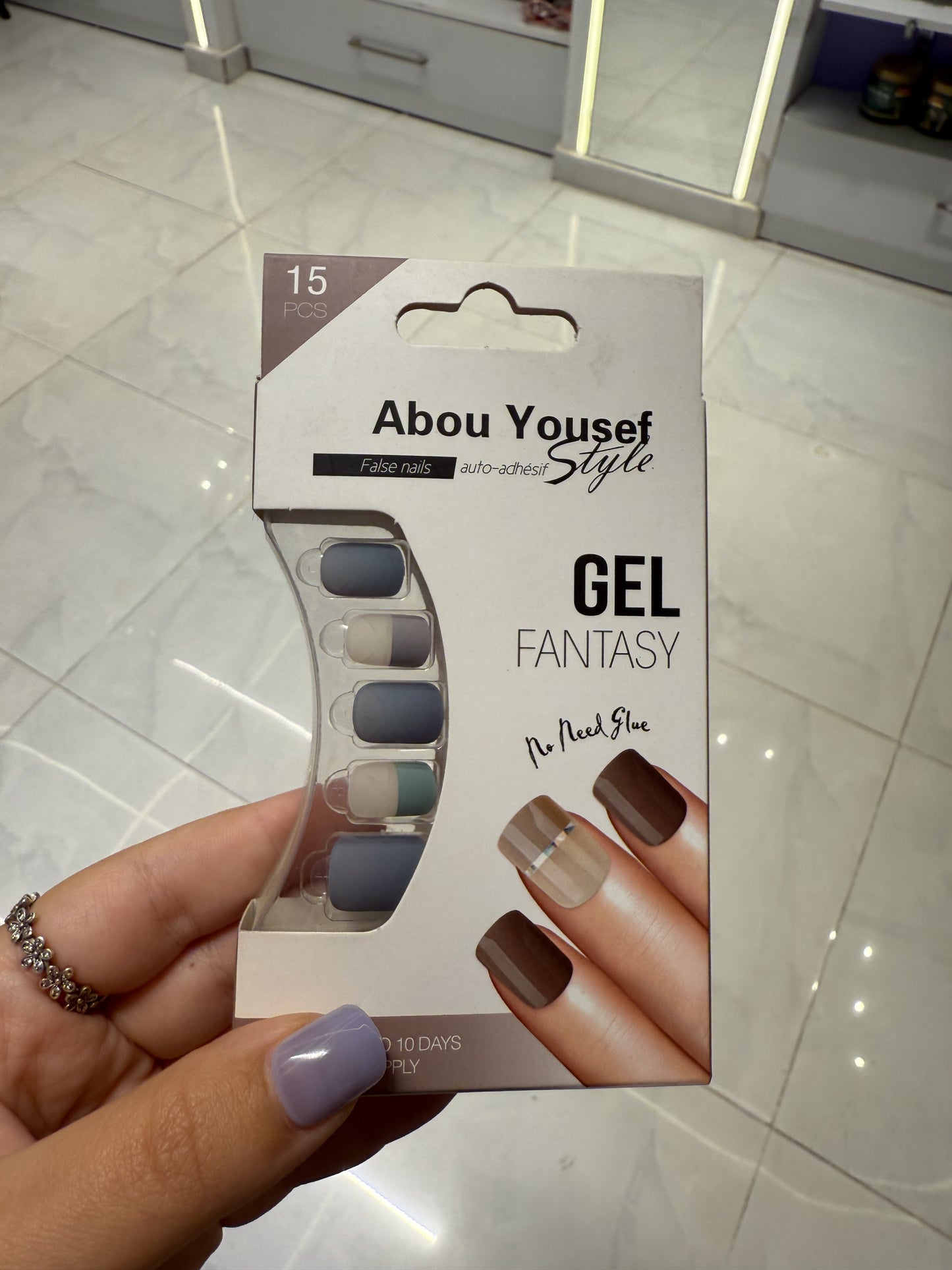 Abou Yousef Fake Nails 15pcs