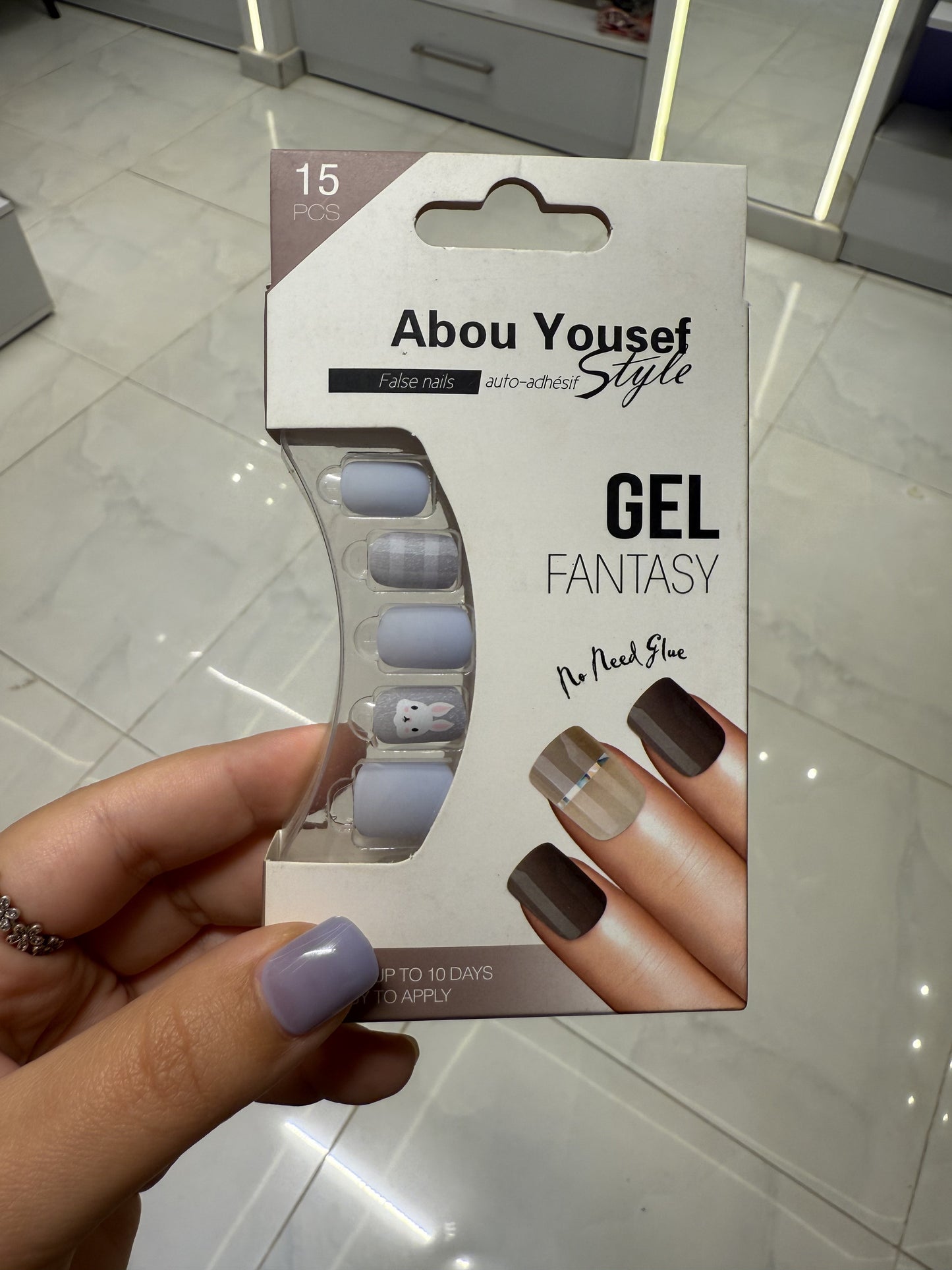 Abou Yousef Fake Nails 15pcs