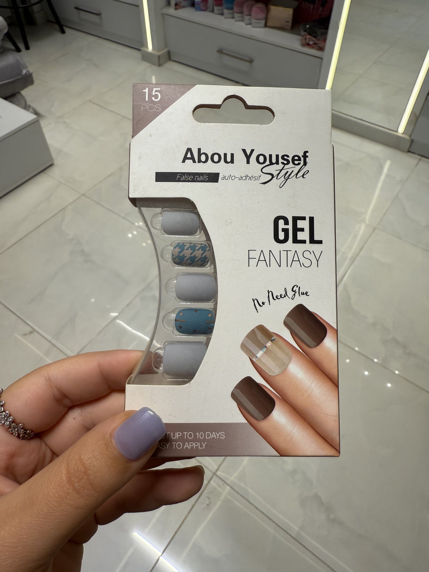 Abou Yousef Fake Nails 15pcs