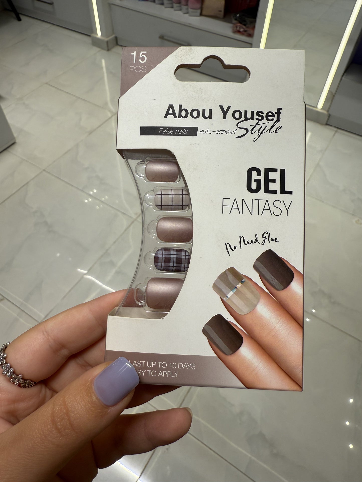 Abou Yousef Fake Nails 15pcs