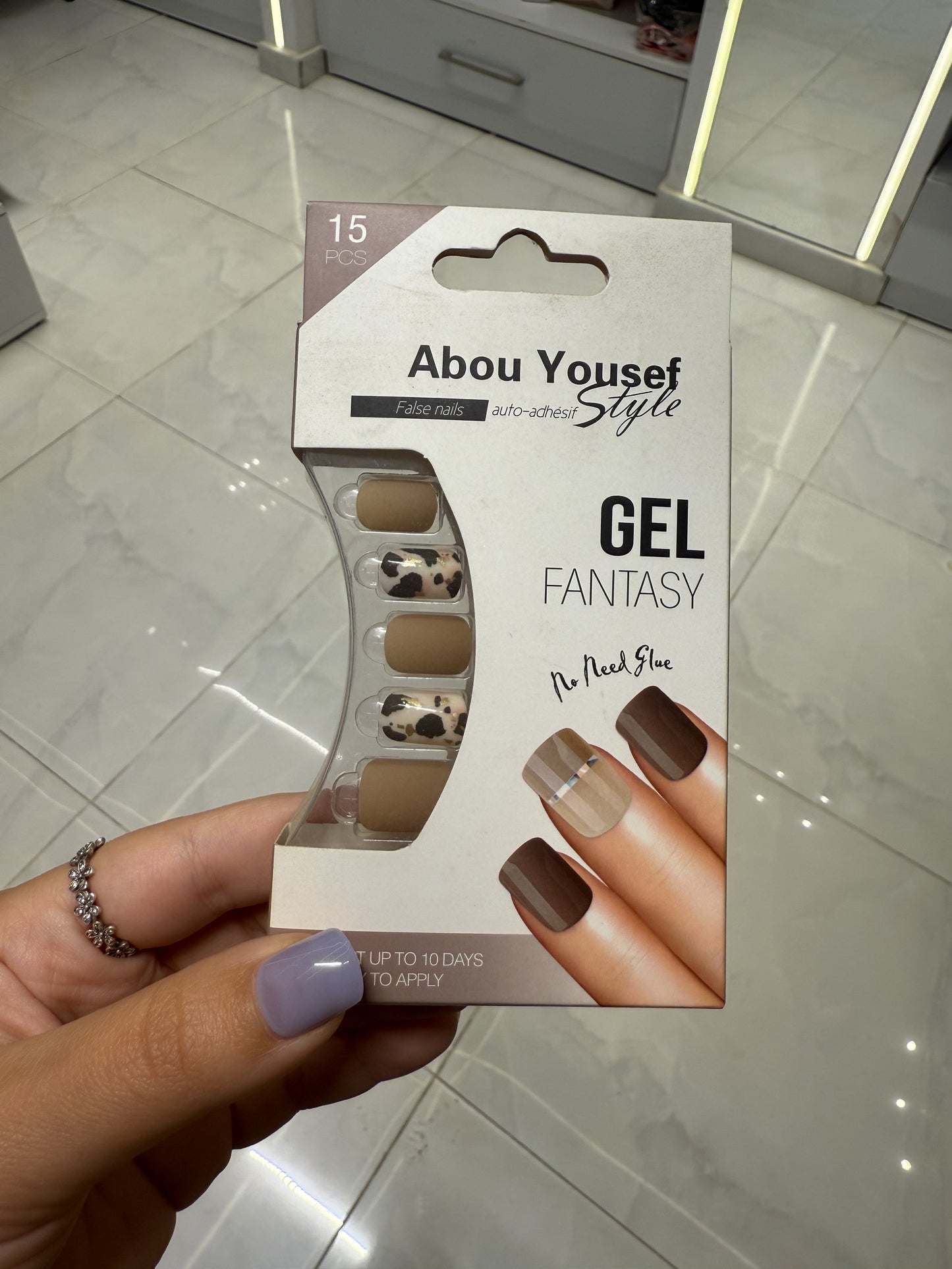 Abou Yousef Fake Nails 15pcs