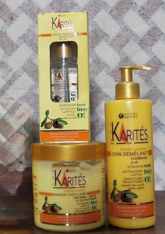 Karités Shea Butter Set (Conditioner,Serum & Hair Mask)