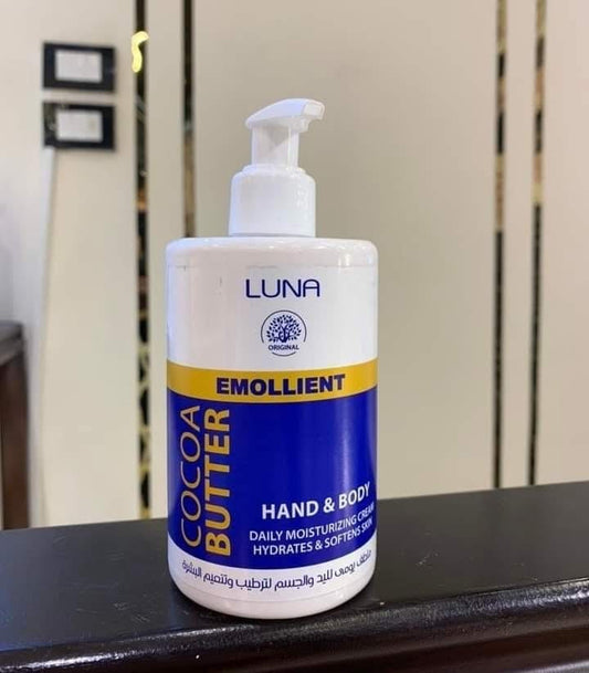 Luna Emollient Cocoa Butter Hand & Body Moisturising Cream 300g