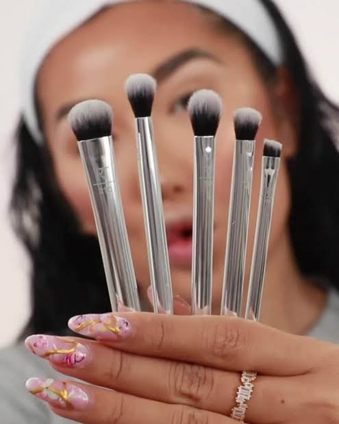 Real Techniques Metallic Eyes Brush Set 4pcs