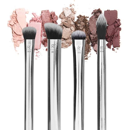 Real Techniques Metallic Eyes Brush Set 4pcs