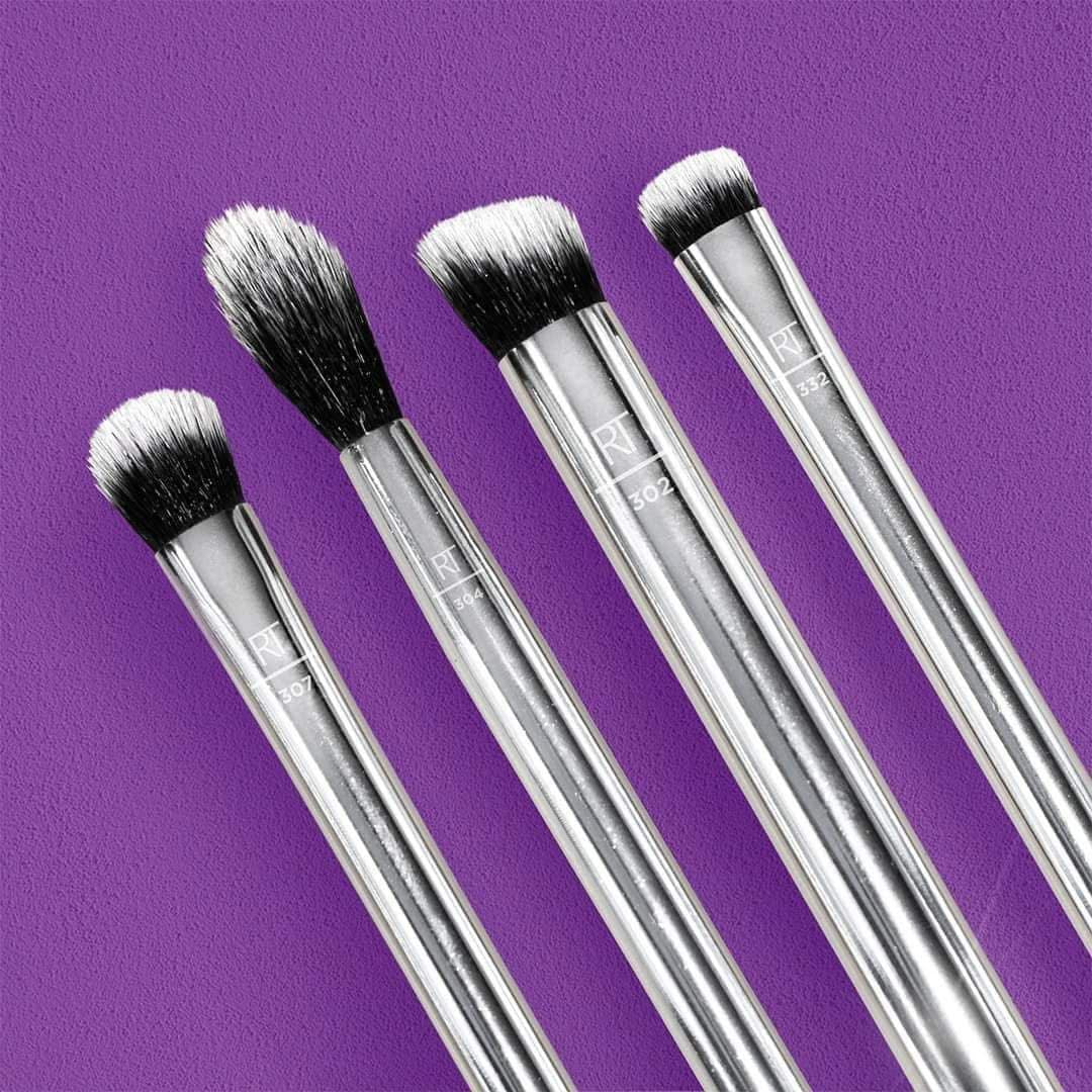 Real Techniques Metallic Eyes Brush Set 4pcs