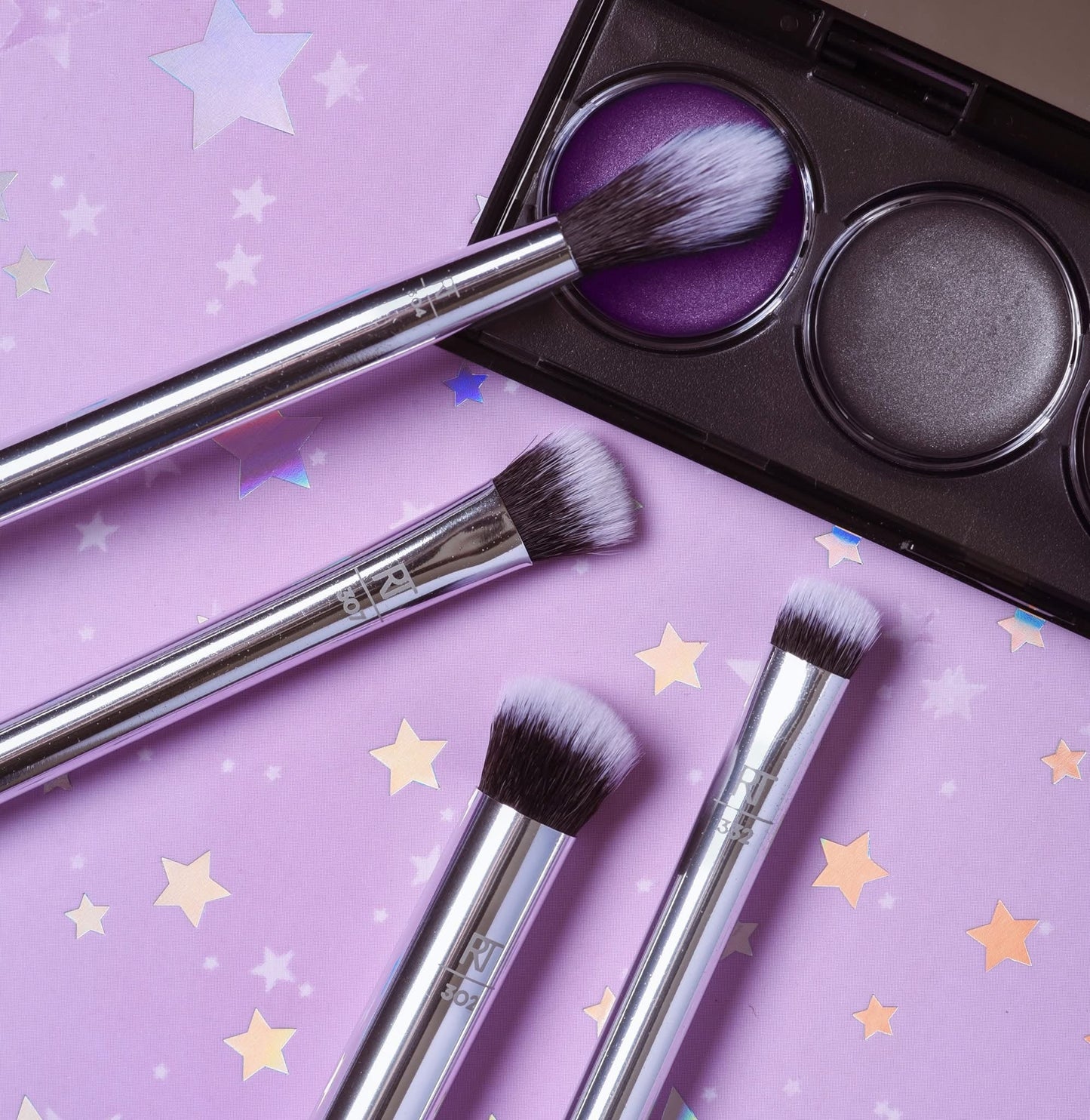 Real Techniques Metallic Eyes Brush Set 4pcs