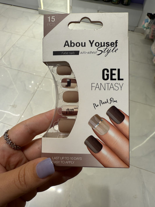 Abou Yousef Fake Nails 15pcs
