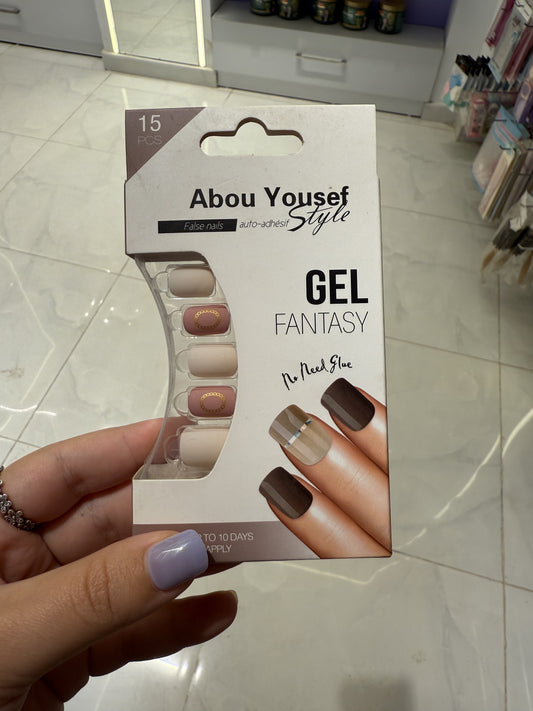 Abou Yousef Fake Nails 15pcs