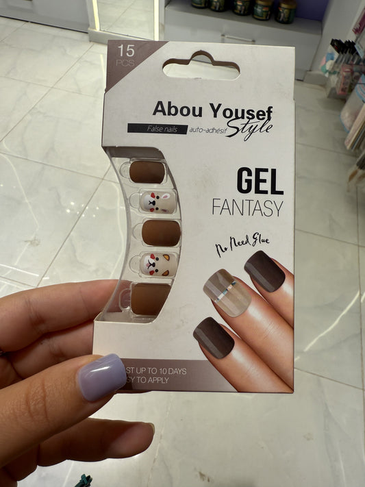 Abou Yousef Fake Nails 15pcs