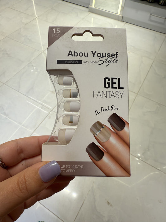 Abou Yousef Fake Nails 15pcs