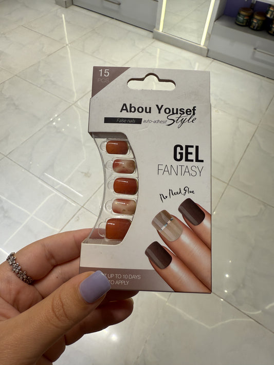 Abou Yousef Fake Nails 15pcs