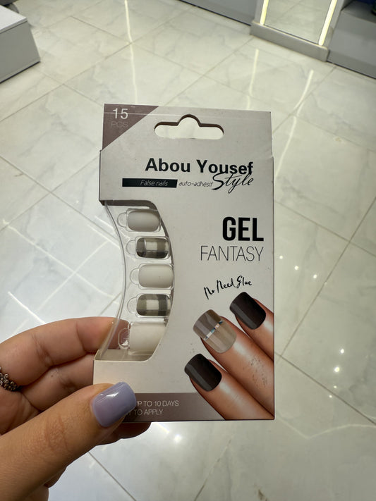 Abou Yousef Fake Nails 15pcs