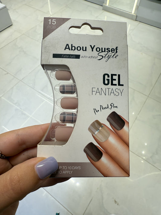 Abou Yousef Fake Nails 15pcs