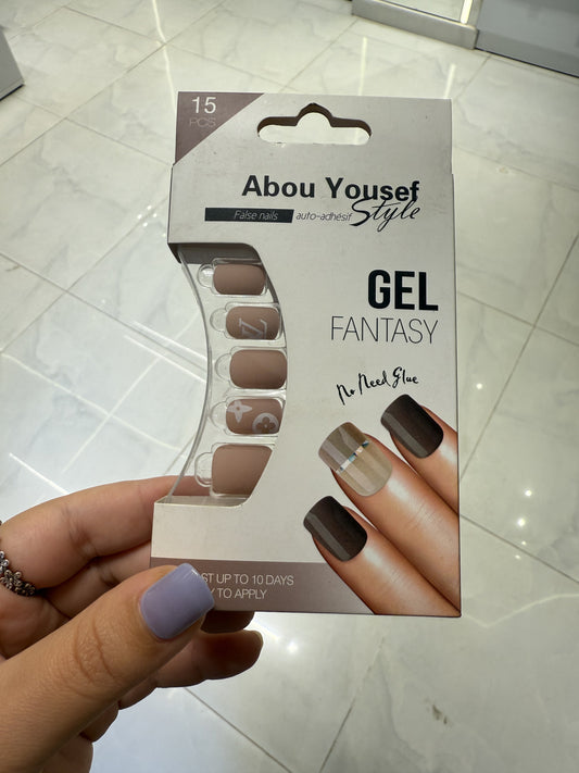 Abou Yousef Fake Nails 15pcs