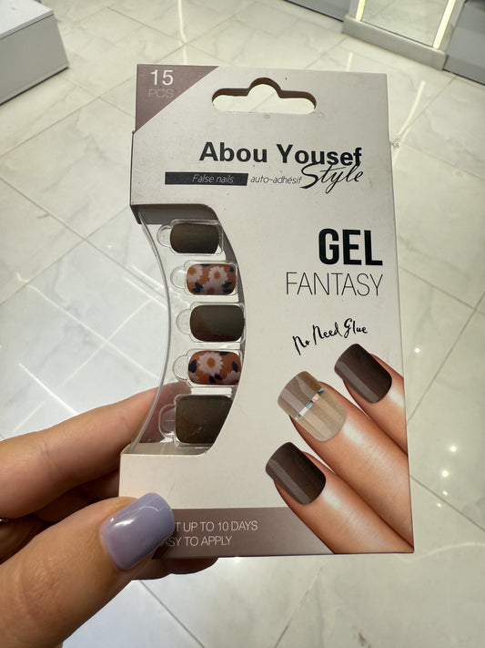 Abou Yousef Fake Nails 15pcs