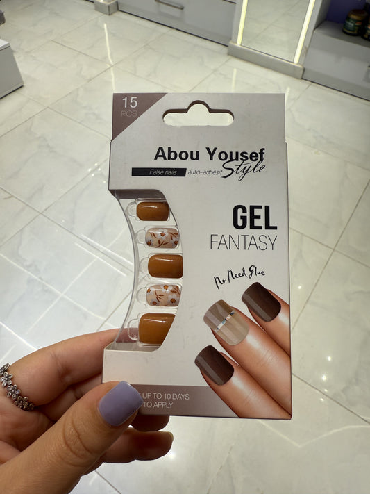 Abou Yousef Fake Nails 15pcs
