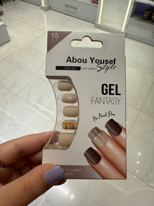 Abou Yousef Fake Nails 15pcs
