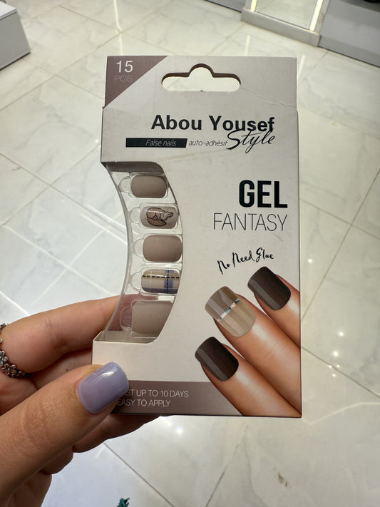 Abou Yousef Fake Nails 15pcs