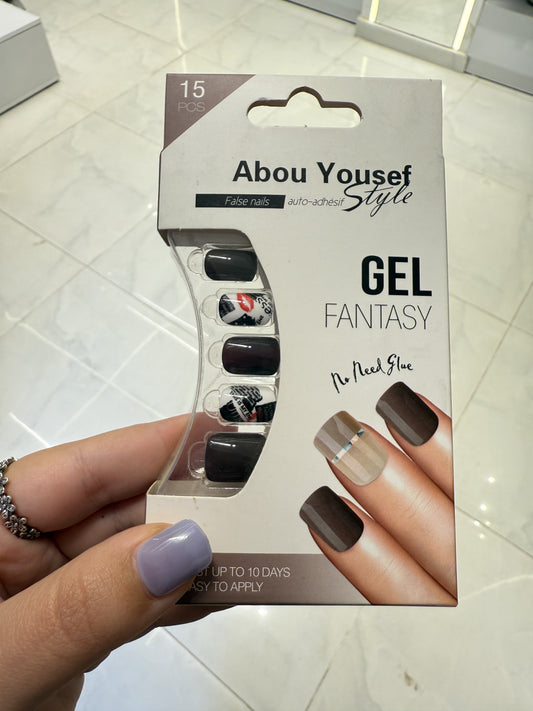 Abou Yousef Fake Nails 15pcs