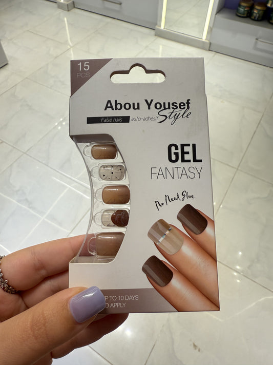 Abou Yousef Fake Nails 15pcs