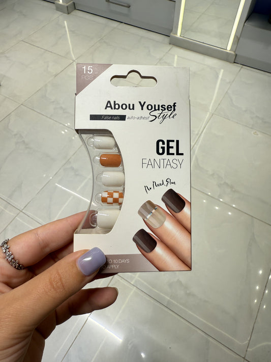 Abou Yousef Fake Nails 15pcs
