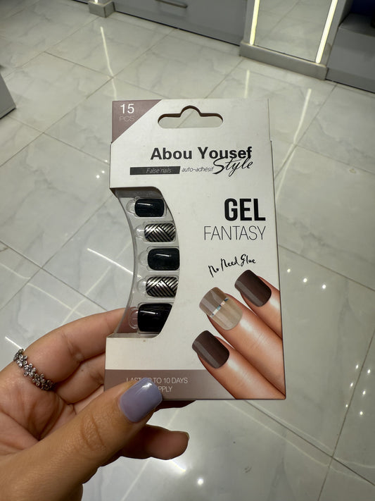 Abou Yousef Fake Nails 15pcs