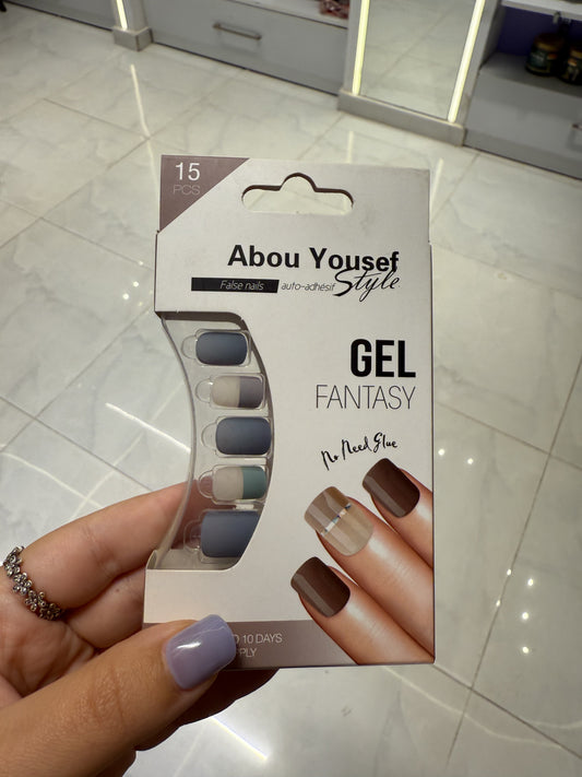 Abou Yousef Fake Nails 15pcs