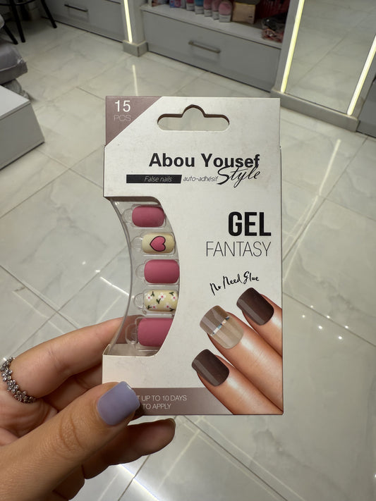 Abou Yousef Fake Nails 15pcs