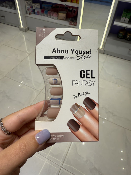 Abou Yousef Fake Nails 15pcs