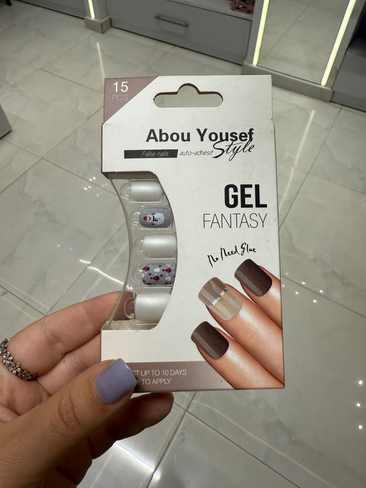 Abou Yousef Fake Nails 15pcs