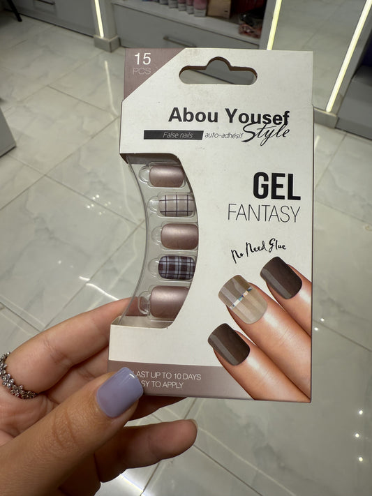 Abou Yousef Fake Nails 15pcs