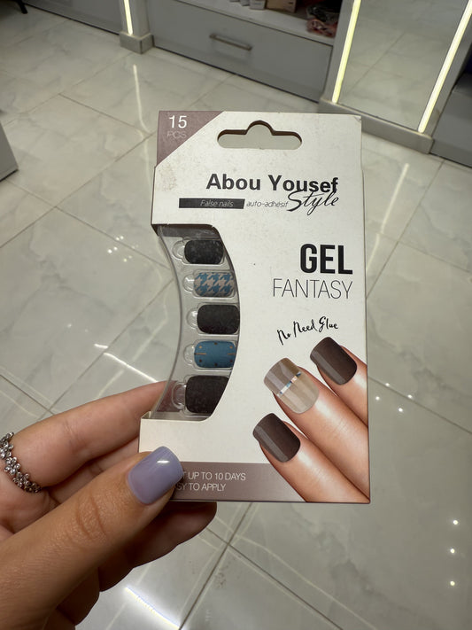 Abou Yousef Fake Nails 15pcs