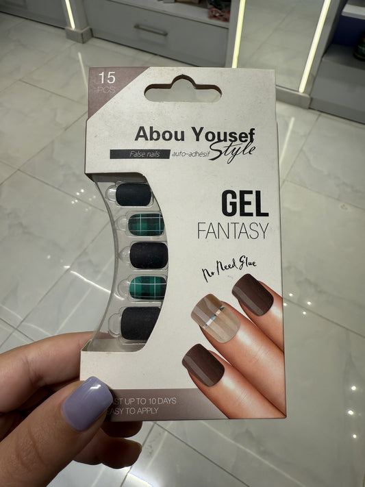 Abou Yousef Fake Nails 15pcs