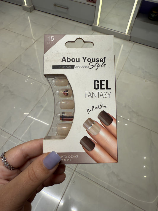 Abou Yousef Fake Nails 15pcs