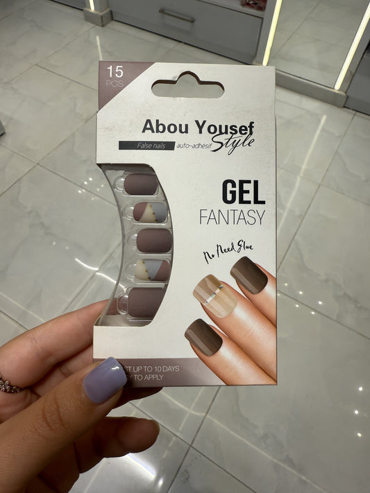 Abou Yousef Fake Nails 15pcs