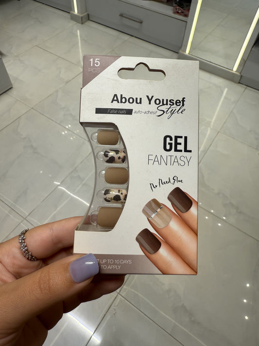 Abou Yousef Fake Nails 15pcs